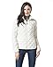 XPOSURZONE Women Packable Down Quilted Jacket Lightweight Puffer Coat Winter White M