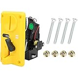Comparable CPU Coin Acceptor Coin Selector with LED Light Flip Cover for Arcade Game Machine (Yellow)