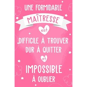 Cadeau personnalisé maitresse : carnet de notes maitresse pour fin d’année scolaire