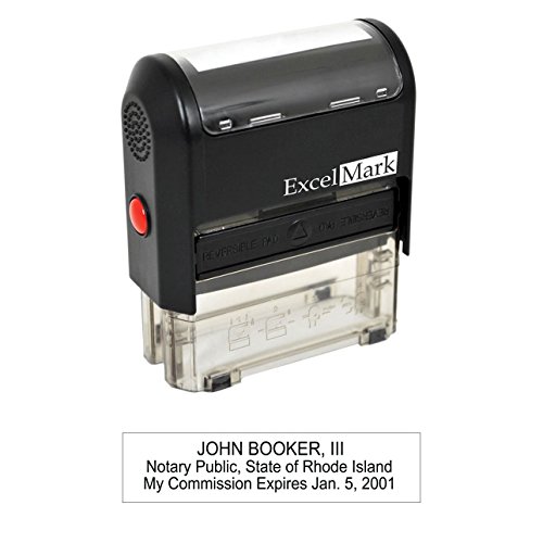 ExcelMark Self Inking Notary Stamp - Rhode Island
