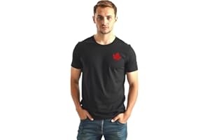 MADE IN CANADA Unisex Minimalist Canada T-Shirt, Custom Handmade 100% Rung-Spun Cotton Patriotic Tshirt for Canada Day and Ca