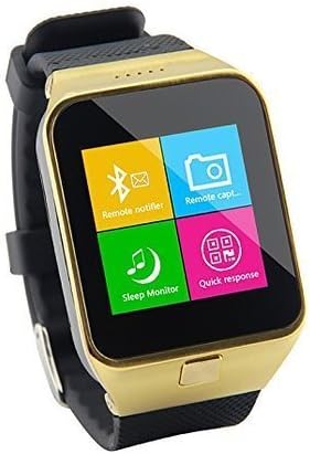 Qkking 450mA Bluetooth V3.0 Multi-Functional S28 Smart Watch Supports SIM And TF Card USB Port For Android Phone Connection-Gold