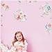 IARTTOP Peony Flowers Wall Decal, Floral Vinyl Wall Sticker,Blooming Roses Wall Decor, Colorful Girls Love Decal, Nursery Wall Art,Wedding Praty Decoration