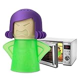 TOPIST Angry Mama Microwave Cleaner Angry Mom Microwave Oven Steam Cleaner and Disinfects With Vinegar and Water for Kitchens, Steamer Cleaning Equipment Easily Cleans the Crud in Minutes - Green