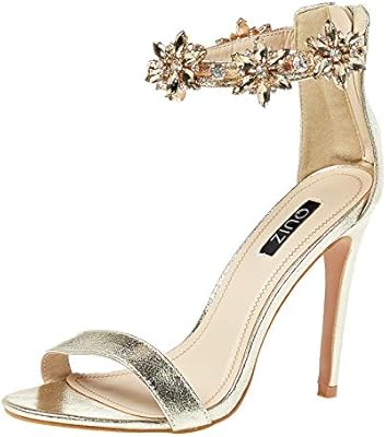quiz gold sandals