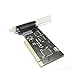 SIENOC 2xDB9 RS232 9 Pin Serial + 1x DB25 Parallel Port LPT1 Printer Combo PCI Card PC Computer