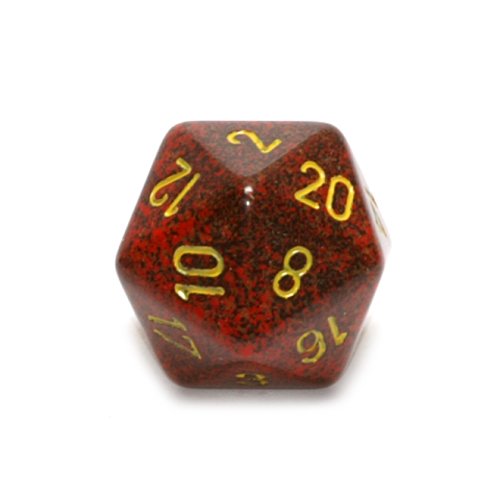 Jumbo d20 Counter - Speckled 34mm Dice: Mercury by Chessex