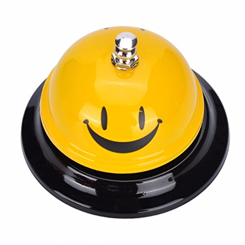 IYSHOUGONG 1 PCS Yellow Call Bell Desk Bell Service Bell for Hotels,Schools,Restaurants,Reception Areas,Hospitals