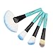 VANDER Makeup Brushes 24 Pieces Professional Makeup Brush Set Synthetic Kabuki Foundation Blending Blush Face Eyeliner Shadow Power Brushes Liquid Cream Concealer Lip Cosmetics Brushes Kit (Blue)