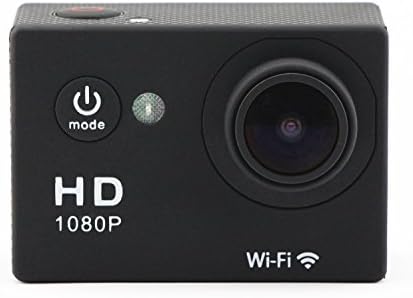 LGYYL Action Camera WiFi 2.0'' LCD Full HD 1080P 170Wide Waterproof Sport DV Camera Car Video Camera Recorder for Car Bicycle Motorcycle Outdoor X-sports Diving up to 30m Sports(Black)