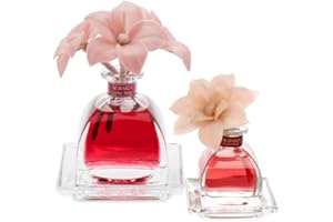 AGRARIA AirEssence & PetiteEssence Flower and Reed Diffuser Set, Luxury Home Scents Diffuser, Scented Oil Reed Diffuser, Flower and Reed Diffuser Gift Set for All Occasions