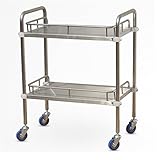 ZJⓇ Rack Trolley - Double Stainless Steel Medical