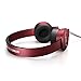 SOL REPUBLIC Tracks HD2 On-Ear Headphones – Noise Isolation, Cable with Mic + 3 button Remote, Virtually indestructible, Lightweight, Carrying Case, SOL-HP1251RD Red