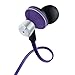 GOgroove AudiOHM DX Noise Isolating In-Ear Earbuds Earphones (Purple) with Anti-Tangle Cord and Interchangeable Silicone Ear Gels for Smartphones , Tablets , mp3 Players , Laptops , Portable DVD Players & More