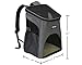 KritterWorld Pet Carrier Backpack for Small Dogs, Puppies, Cats, Kittens Up to 7lbs, Free Collapsible Dog Bowl Included, Comfort Mesh Pup Pack Great for A Walk, Travel, Hiking and Cycling, Grey