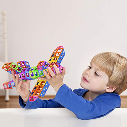 Magnetic Blocks-Magnetic Blocks Building Set for Kids-135 PCS - Thumbnail 4