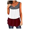 YHIIen Dames tanktop zomer mouwloos T-shirt knoopsluiting blouse sexy mouwloos shirt crop tops dames mode ronde hals…