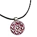 Beautiful Crystal Golf Ball Marker with Magnetic Leather Necklace for Lady
