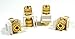 2-Pair White Keystone Banana Jacks with Black & Red Rings, Binding Post Audio Speaker