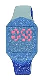 Moulin Girls LED Touch-Activated Glitter Silicone Watch Multi-Blue #03088.77298