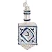 Kurt Adler 4-1/4-Inch Noble Gems Glass Jewish Dreidel Ornament for Hanukkah