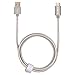 Onite 2pcs 6.6ft Braided USB Type C Data Sync Charger Cable for Samsung Galaxy S9, S8, Plus, LG V20, V30, G5, G6, Moto Z, Google Nexus 5X, 6P, Pixel XL, Lumia 950, 950XL, Oneplus 2 3 3T 5 (Gray-2x2m)
