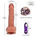 Viberate Adult Toy for Women Couples - Realistic Silicone Vibrating Wand with 10 Powerful Vibration Modes and Strong Suction Cup Handsfree Play