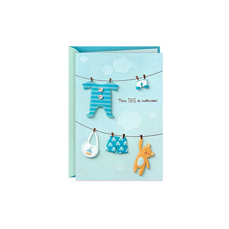 Hallmark Baby Shower Card (Blue, Now This is Cuteness)