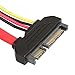 LINESO SATA (7+15) 22Pin Male to Female 20Inches (50CM) Data and Power Combo Extension Cable