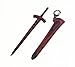 Fate Stay Night Excalibur Sword of Victory Keychain Pendant 17cm Metal Black B#
