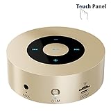 HC-RET Ultraportable Bluetooth Speaker with Enhanced Bass and Bluetooth 4.1 for iPhone, iPad, Samsung, Nexus, HTC, Laptops, and More (Gold)