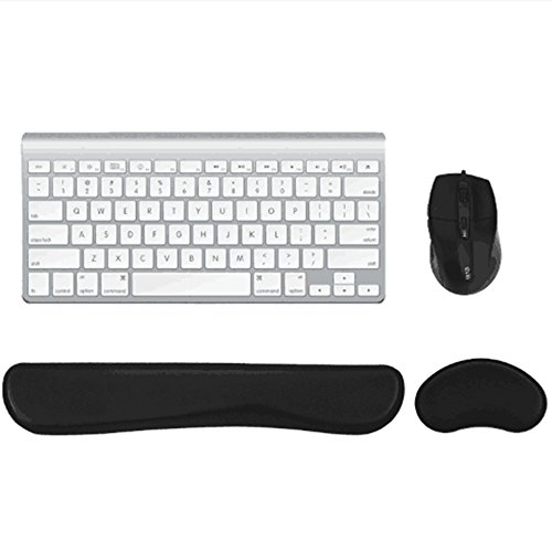Timedmall Keyboard Wrist Rest Pad and Mouse Wrist Rest Support Mouse Pad for Computer and Laptop Mac Durable Comfortable Lightweight Non Slip Pad For Easy Typing Pain Relief Office Home Use