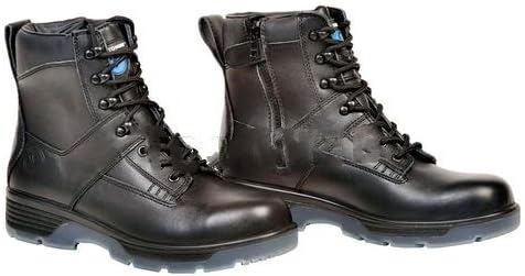 Black 6inch Lace Up Side Zipper Composite Toe Boot, Size 10-2pack