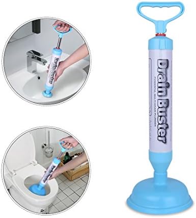 CNSTAR Toilet Plunger, Powerful High Pressure Suitable Sure Holder Drain Plunger for Bathroom, Toilet, Bathtubs, Showers (Large)