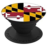 Flags of the World Apparel Co. Maryland Flag PopSockets Stand for Smartphones and Tablets