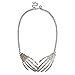Jane Stone Goth Human Skeleton Double Hands Bones Necklace Collar Necklace Unisex Statement Punk Halloween Jewelry(Fn1463)