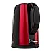 Odette Fast Boil 7 Cups (1.7 Liter) BPA-Free Red and Black Electric Hot Water Kettle for Tea, Coffee with Auto Shut Off, Boil Dry Protection and Cool Touch