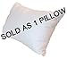 Pillowflex Premium Polyester Throw Pillow Insert - 16x26 - Ultra Soft Large Rectangle Throw Pillow, Couch Sham, Lumbar, Back, Sofa - Machine Washable - Decorative Accent Form - 1 Soft Pillow