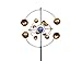 Echo Valley 4393 Illuminarie Zydeco Kinetic Spinner Stake Outdoor Décor for Yards and Gardens, 16 x 6.88 x 48 inches, Blue/Green/Antique Copper