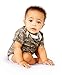 Finn + Emma Organic Cotton Lap Bodysuit for Baby Boy or Girl – Word, 6-9 Months