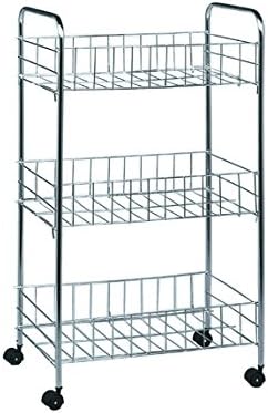 Brema 100.325 Multi-Use Trolley with 3 Baskets Chrome-Plated by Brema