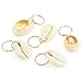 KeyZone 50 Pieces Gold Shell Leaves Star Conch Snowflake Pendant Charms Rings Set Hair Clip Headband Accessories