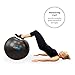 GOFLX Exercise Ball, 55cm / 65cm / 75cm Yoga Birthing Stability Swiss Ball with Pump - 200kg (440lbs) Weight Capacity