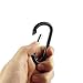 SWATOM Aluminum Carabiner Clip Snap Hook Keyring 1.6/1.8/2.2/2.4/2.8 Inch Carabiners Keychains Black(10P/20P)