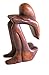 OMA Thinker Statue Wood Abstract Art Statue Meditation Yoga Figurine BRAND (6-in.)
