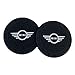 Wall Stickz 2.75 Inch Diameter Oval Tough Car Logo Vehicle Travel Auto Cup Holder Insert Coaster Can 2 Pcs Pack fit Mini Accessory