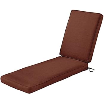Classic Accessories Montlake Chaise Cushion Foam & Slip Cover, Heather Henna, 72x21x3
