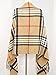 2PLY 100% Cashmere Blanket Oversized Scarf OS Tartan Nova Check Scotland Wool Plaid (Beige Camel Nova Tartan Check Plaid)