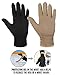 Kami-So Figure Skating Gloves | Ice Skating Accessories for Girls, Women | Gel Wrist Protection | Thermal Padded Wear | Skate Accessories for Practice, Ice Skate Outfit, Nude Gloves | Beige | Small