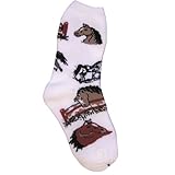 Intrepid International Kid's Horse Lover Socks, White